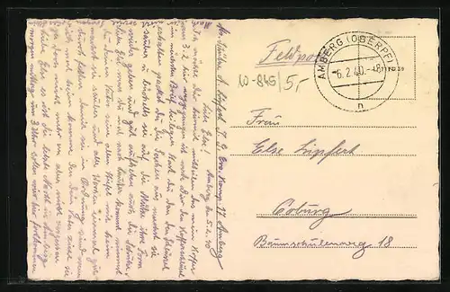 AK Amberg, Stadtbrille, Brücke