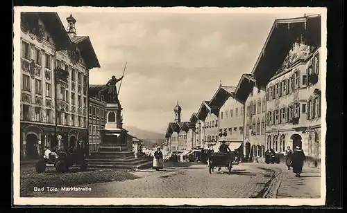 AK Bad Tölz, Blick in die Marktstrasse