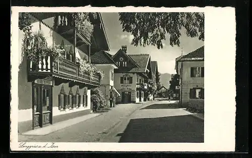 AK Lenggries a. d. Isar, Blick in die Marktstrasse