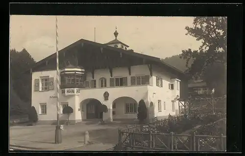 AK Schliersee, Blick auf Rathaus