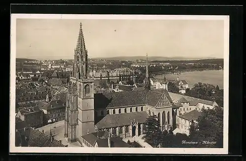 AK Konstanz, Ortsansicht mit Münster