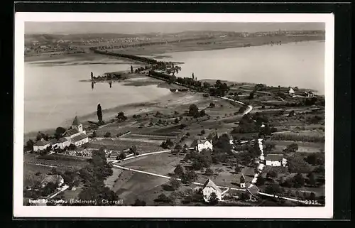 AK Insel Reichenau /Bodensee, Ortsansicht aus der Vogelschau, Oberzell