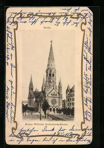 AK Berlin-Charlottenburg, Kaiser Wilhelm Gedächtnis-Kirche