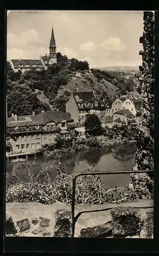 AK Halle / Saale, Kröllwitz vom Giebichenstein aus gesehen