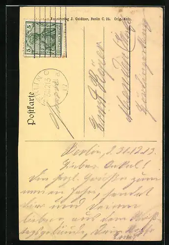 AK Berlin-Tiergarten, Lesesaal im Reichstagsgebäude