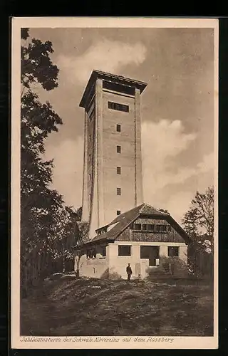 AK Rossberg, Jubiläumsturm des Schwäb. Albvereins auf dem Rossberg