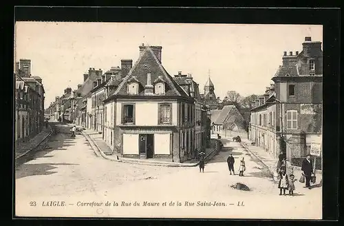 AK Laigle, Carrefour de la Rue du Maure et de la Rue Saint-Jean