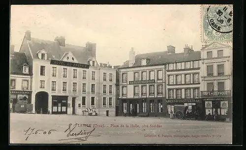 AK Laigle, Place de la Halle, cote Sud-Est