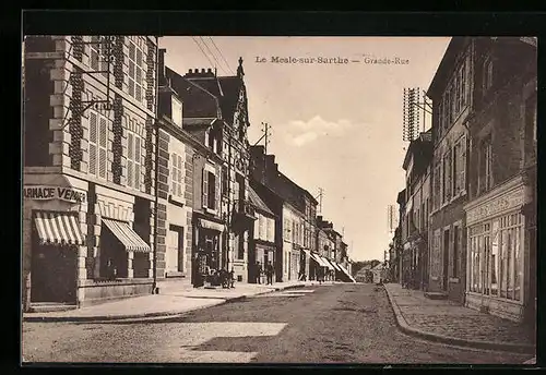AK Le Mesle-sur-Sarthe, Grande-Rue