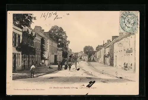 AK Le Mesle-sur-Sarthe, Faubourg Loyer