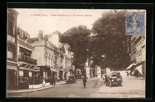 AK L`Aigle, Place Saint-Martin et Entrée du Chateau