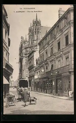 AK Alencon, Rue du Pont-Neuf