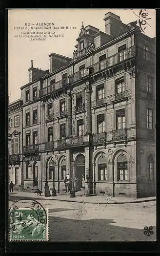 AK Alencon, Hotel du Grand-Cerf Rue St-Blaise