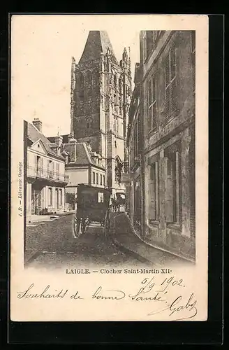 AK Laigle, Clocher Saint-Martin XIIe