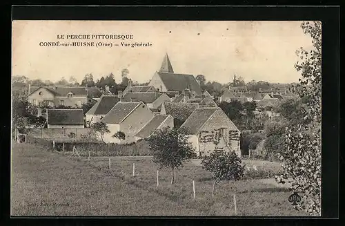 AK Condé-sur-Huisne, Vue générale