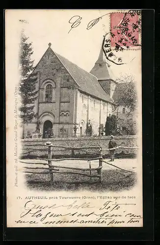 AK Autheuil, L`Eglise vue de face