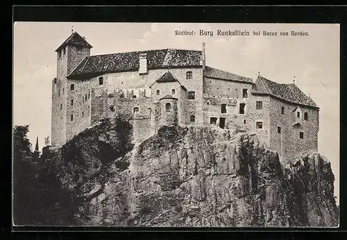 AK Bozen, Burg Runkelstein, Ansicht von Norden