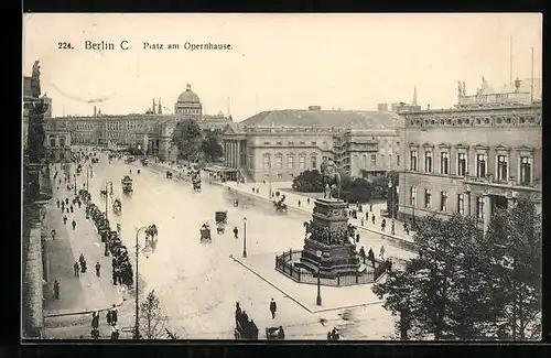 AK Berlin, Platz am Opernhaus, Unter den Linden
