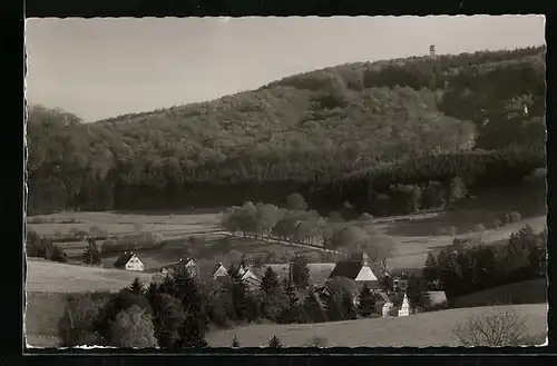 AK Offenhausen, Ortsansicht, Blick zum Sternbergturm