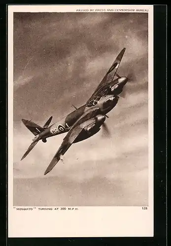 AK Misquito turning at 300 mph, Flugzeug