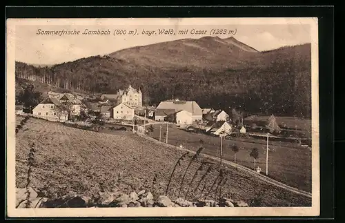 AK Lambach /Bay., Gesamtansicht mit Osser