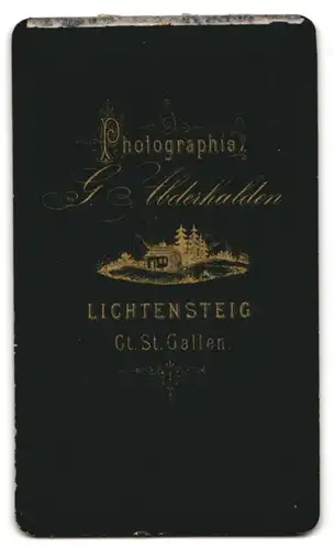 Fotografie G. Abderhalden, Lichtensteig, Bürgerlicher Herr im Anzug