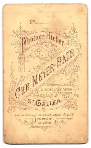 Fotografie Chr. Meyer-Baer, St. Gallen, Linsebühlstrasse