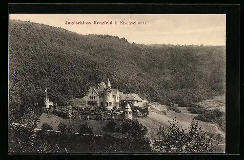 AK Eisenschmitt, Blick auf Jagdschloss Bergfeld