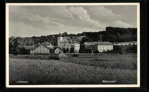 AK Liebenau, Blick zur Heilanstalt