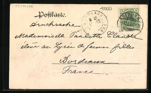 AK Berlin, Blick auf den Bahnhof Friedrichstrasse