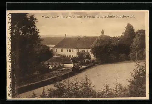 AK Klosterwald, Mädchen-Mittelschule und Haushaltungsschule