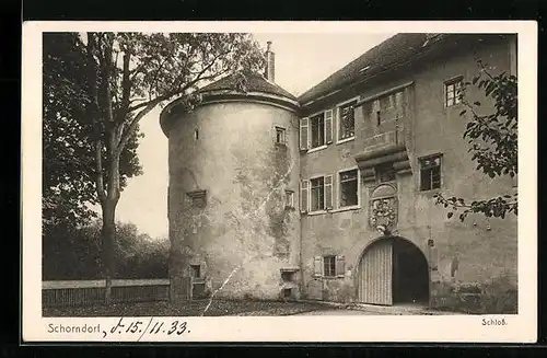 AK Schorndorf, Schloss, Teilansicht