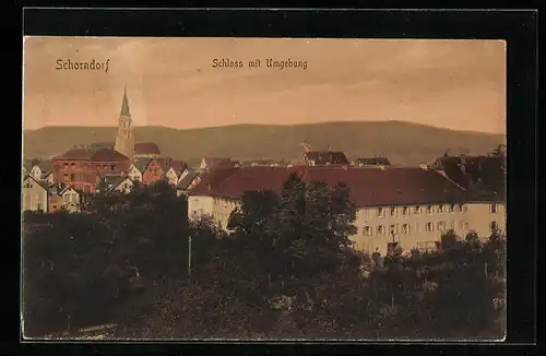 AK Schorndorf, Schloss mit Umgebung