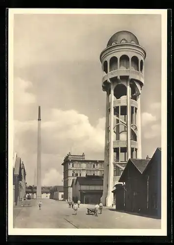 AK Singen am Hohentwiel /Baden, Zur Erinnerung an den Besuch der Maggi-Werke, Wasserturm, Erbaut 1909