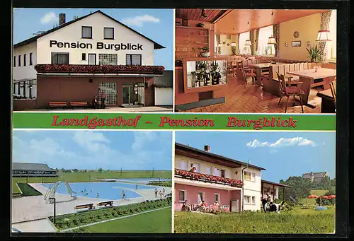 AK Hofheim, Landgasthof Burgblick, Bes. Fam. Hauck