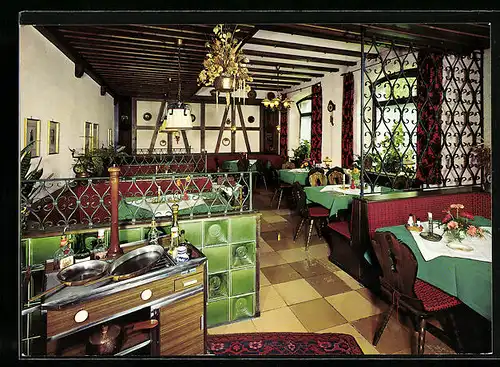 AK Waldkirch /Schwarzwald, Restaurant Schwarzwaldstube, im Parkhotel Waldkirch, Inh. Fam. Burger