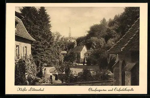 AK Lichtenthal, Kloster mit Clausurgarten und Einsiedelkapelle