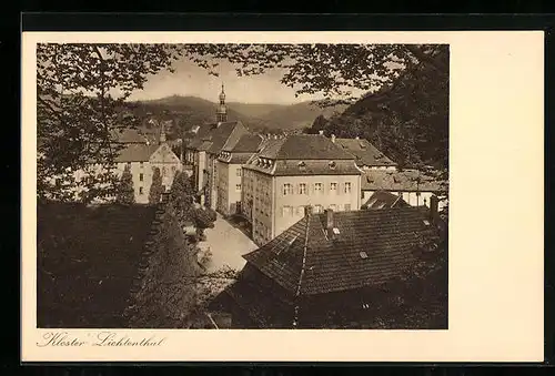 AK Lichtenthal, Ansicht vom Kloster