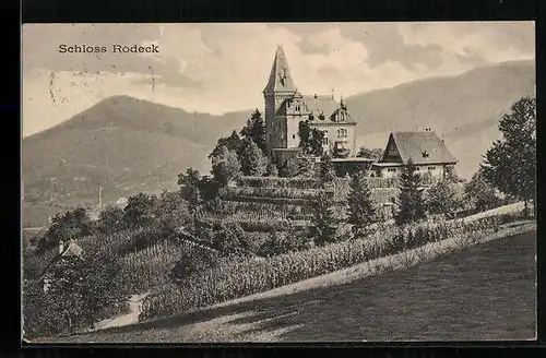 AK Kappelrodeck, Blick auf das Schloss Rodeck