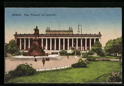 AK Berlin, Altes Museum mit Lustgarten