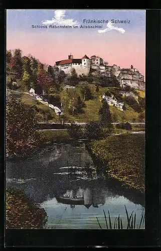 AK Rabenstein im Ailsbachtal, Blick zum Schloss