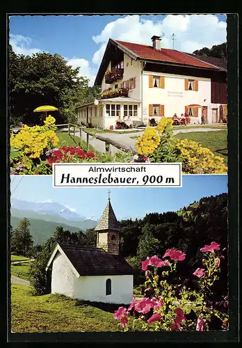 AK Garmisch-Partenkirchen, Gasthaus Almwirtschaft Hanneslebauer, Vorder-Graseck 20