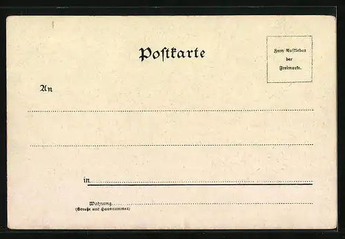 Lithographie Köln, Severinsthor, Volksgarten