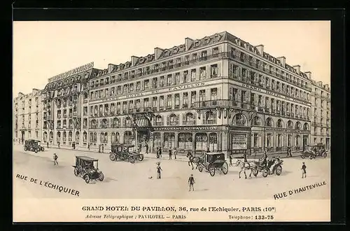 AK Paris, Grand Hotel du Pavillon, 36 Rue de l`Echiquier