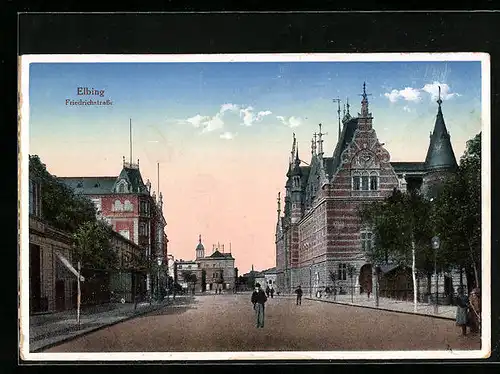 AK Elbing, Partie in der Friedrichstrasse