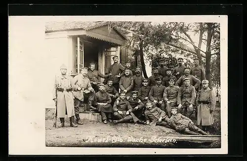 Foto-AK Kowel, Wache Peferlein, 1916