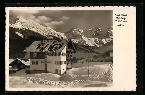 AK Mittelberg, Haus Steppe im Klein Walsertal