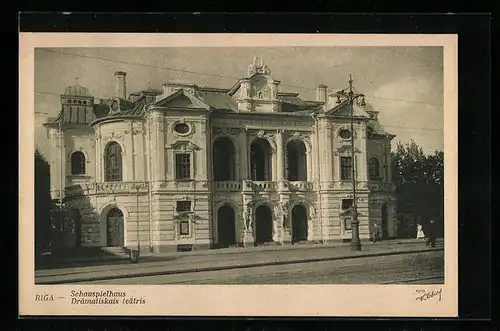 AK Riga, Schauspielhaus, Frontansicht
