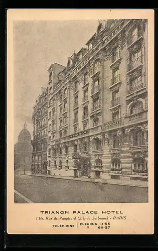 AK Paris, Trianon Palace Hotel, Rue de Vaugirard