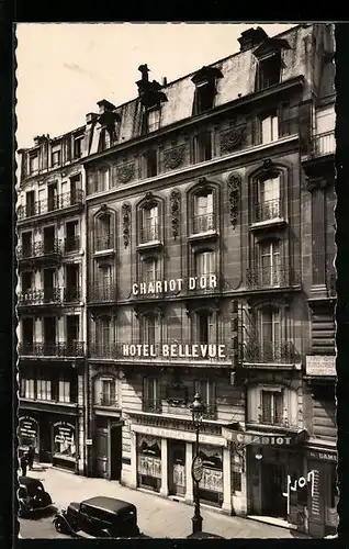 AK Paris, Hotel-Restaurant Chariot d`Or et Bellevue, 39 rue Turbigo